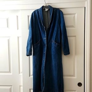 Blue denim jean jacket.